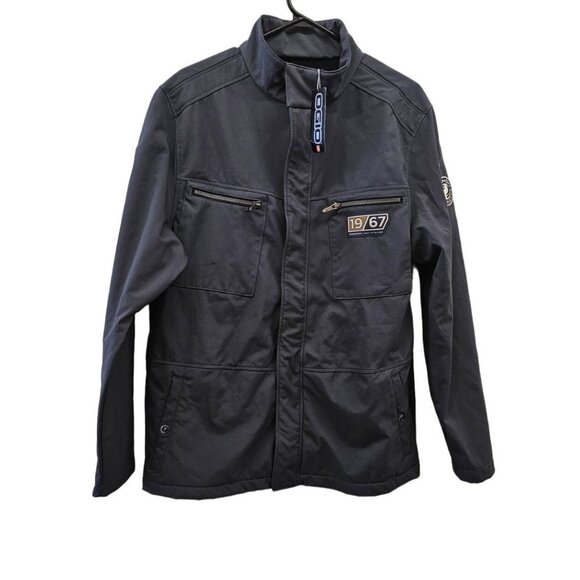 Ogio 1967 Logo on Front Men's Jacket Gray Size M Full-Zip Multiple Pockets. BNWT - Picture 1 of 15